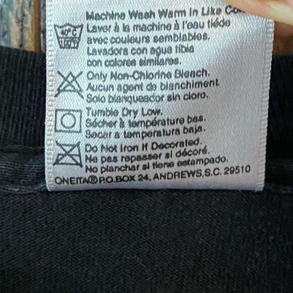 O’Neil XL Black LaraLee Fluorescent Alas Kitty Vintage SingleStitch Rare T-Shirt - Picture 8 of 8